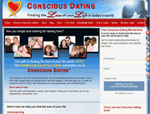 Tablet Screenshot of consciousdating.com